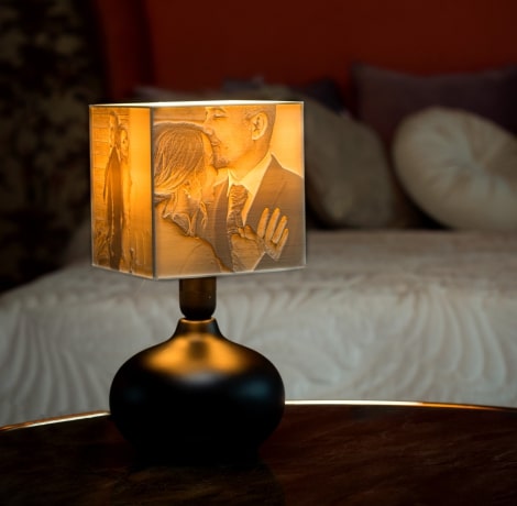 Esküvői ajándék - fényképes lámpa