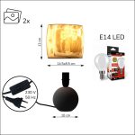 Egyedi fényképes 3D lámpa - Egyedi fényképes ajándék - szürke Ariel - ellipszis