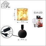 Egyedi fényképes 3D lámpa - Egyedi fényképes ajándék - szürke Ariel - kicsi henger