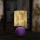 Egyedi fényképes 3D lámpa - Egyedi fényképes ajándék - lila Ariel - nagy henger