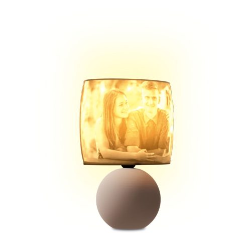 Egyedi fényképes 3D lámpa - Egyedi fényképes ajándék - rózsa Ariel - ellipszis