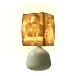   Egyedi fényképes 3D lámpa - Egyedi fényképes ajándék - natúr Ellie - magas domború