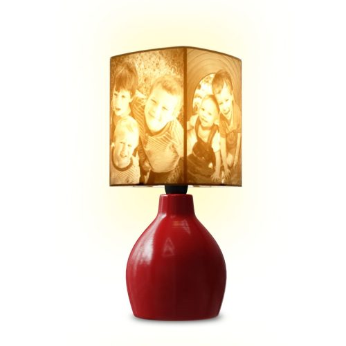 Egyedi fényképes ajándék lámpa domború lámpaernyővel