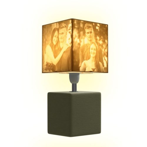 Éjjeli lámpa egyedi fényképes lámpaernyővel ajándékba szeretteinknek